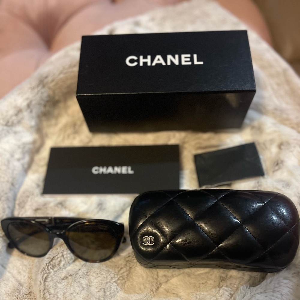 Chanel sunglasses for sale. Rarely used. They didn’t fit my face shape.